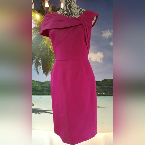 *$3000 OSCAR DE LA RENTA STUNNING RUNWAY PINK SILK DRESS GOWN US 6 - Picture 4 of 13